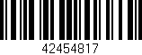Código de barras (EAN, GTIN, SKU, ISBN): '42454817'