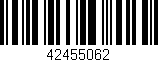 Código de barras (EAN, GTIN, SKU, ISBN): '42455062'