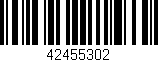 Código de barras (EAN, GTIN, SKU, ISBN): '42455302'