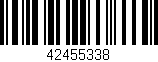 Código de barras (EAN, GTIN, SKU, ISBN): '42455338'
