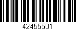 Código de barras (EAN, GTIN, SKU, ISBN): '42455501'