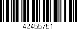Código de barras (EAN, GTIN, SKU, ISBN): '42455751'