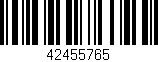 Código de barras (EAN, GTIN, SKU, ISBN): '42455765'