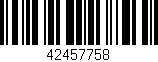 Código de barras (EAN, GTIN, SKU, ISBN): '42457758'