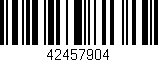 Código de barras (EAN, GTIN, SKU, ISBN): '42457904'