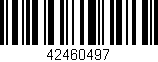 Código de barras (EAN, GTIN, SKU, ISBN): '42460497'