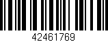 Código de barras (EAN, GTIN, SKU, ISBN): '42461769'