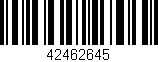 Código de barras (EAN, GTIN, SKU, ISBN): '42462645'