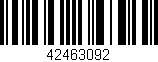 Código de barras (EAN, GTIN, SKU, ISBN): '42463092'