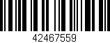 Código de barras (EAN, GTIN, SKU, ISBN): '42467559'