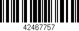 Código de barras (EAN, GTIN, SKU, ISBN): '42467757'