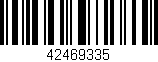 Código de barras (EAN, GTIN, SKU, ISBN): '42469335'