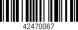 Código de barras (EAN, GTIN, SKU, ISBN): '42470067'