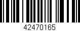 Código de barras (EAN, GTIN, SKU, ISBN): '42470165'