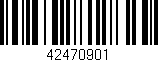 Código de barras (EAN, GTIN, SKU, ISBN): '42470901'
