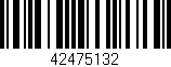Código de barras (EAN, GTIN, SKU, ISBN): '42475132'