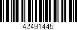 Código de barras (EAN, GTIN, SKU, ISBN): '42491445'