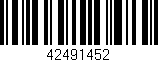 Código de barras (EAN, GTIN, SKU, ISBN): '42491452'