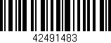 Código de barras (EAN, GTIN, SKU, ISBN): '42491483'