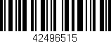 Código de barras (EAN, GTIN, SKU, ISBN): '42496515'