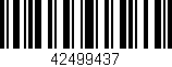 Código de barras (EAN, GTIN, SKU, ISBN): '42499437'