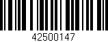 Código de barras (EAN, GTIN, SKU, ISBN): '42500147'
