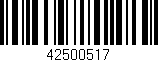 Código de barras (EAN, GTIN, SKU, ISBN): '42500517'