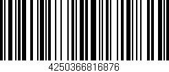 Código de barras (EAN, GTIN, SKU, ISBN): '4250366816876'