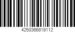 Código de barras (EAN, GTIN, SKU, ISBN): '4250366819112'