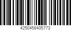Código de barras (EAN, GTIN, SKU, ISBN): '4250458405773'