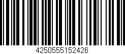 Código de barras (EAN, GTIN, SKU, ISBN): '4250555152426'