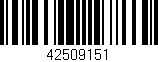 Código de barras (EAN, GTIN, SKU, ISBN): '42509151'