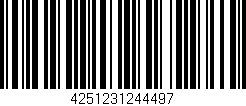 Código de barras (EAN, GTIN, SKU, ISBN): '4251231244497'