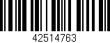Código de barras (EAN, GTIN, SKU, ISBN): '42514763'