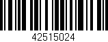 Código de barras (EAN, GTIN, SKU, ISBN): '42515024'