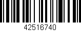 Código de barras (EAN, GTIN, SKU, ISBN): '42516740'