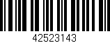 Código de barras (EAN, GTIN, SKU, ISBN): '42523143'