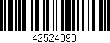 Código de barras (EAN, GTIN, SKU, ISBN): '42524090'