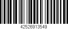 Código de barras (EAN, GTIN, SKU, ISBN): '42526913549'