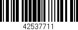 Código de barras (EAN, GTIN, SKU, ISBN): '42537711'