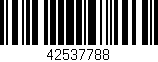 Código de barras (EAN, GTIN, SKU, ISBN): '42537788'