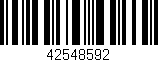 Código de barras (EAN, GTIN, SKU, ISBN): '42548592'