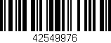 Código de barras (EAN, GTIN, SKU, ISBN): '42549976'