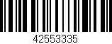 Código de barras (EAN, GTIN, SKU, ISBN): '42553335'