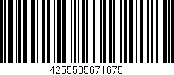 Código de barras (EAN, GTIN, SKU, ISBN): '4255505671675'