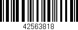 Código de barras (EAN, GTIN, SKU, ISBN): '42563818'