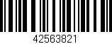 Código de barras (EAN, GTIN, SKU, ISBN): '42563821'