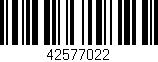 Código de barras (EAN, GTIN, SKU, ISBN): '42577022'