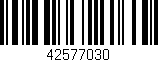 Código de barras (EAN, GTIN, SKU, ISBN): '42577030'