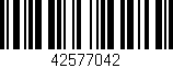 Código de barras (EAN, GTIN, SKU, ISBN): '42577042'